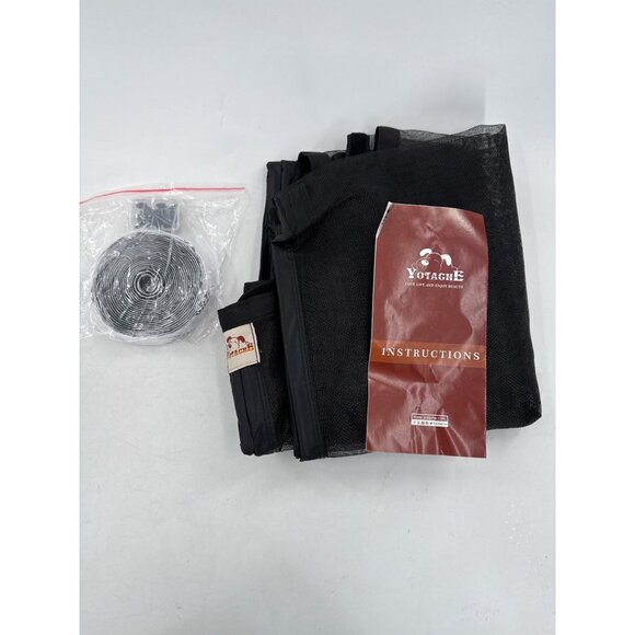 Yotache Fiberglass Magnetic Screen Door 32"x81" With Hook & Loop Strip - Picture 4 of 5